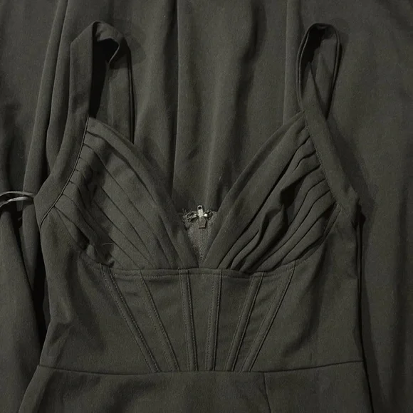 Windsor Long Black Floor Length Dress Corset Top Size Small - Picture 2 of 4